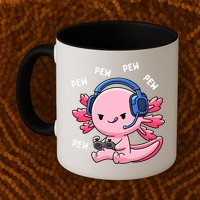 Axolotl Gaming Anime Video Game Pew Gamer Mug
