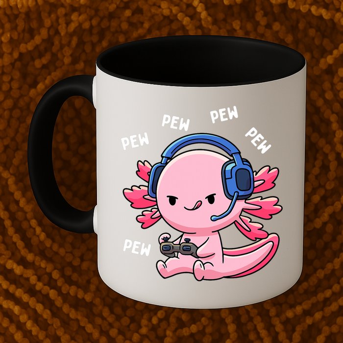 Axolotl Gaming Anime Video Game Pew Gamer Mug