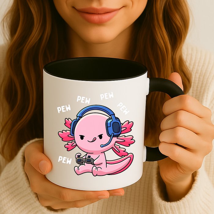 Axolotl Gaming Anime Video Game Pew Gamer Mug