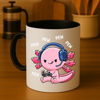 Axolotl Gaming Anime Video Game Pew Gamer Mug
