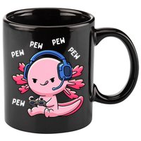 Axolotl Gaming Anime Video Game Pew Gamer 11oz C Handle Ceramic Mug
