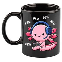 Axolotl Gaming Anime Video Game Pew Gamer 11oz C Handle Ceramic Mug