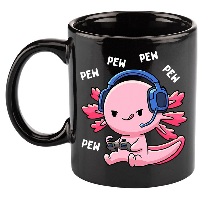 Axolotl Gaming Anime Video Game Pew Gamer 11oz C Handle Ceramic Mug