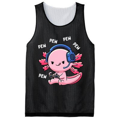 Axolotl Gaming Anime Video Game Pew Gamer Mesh Reversible Basketball Jersey Tank