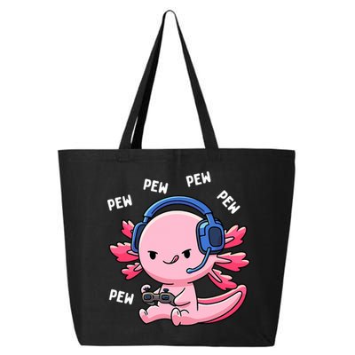 Axolotl Gaming Anime Video Game Pew Gamer 25L Jumbo Tote