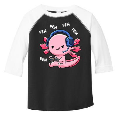 Axolotl Gaming Anime Video Game Pew Gamer Toddler Fine Jersey T-Shirt