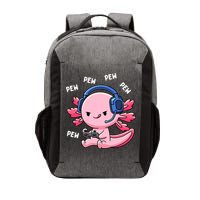 Axolotl Gaming Anime Video Game Pew Gamer Vector Backpack