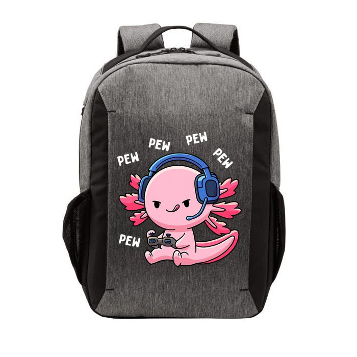 Axolotl Gaming Anime Video Game Pew Gamer Vector Backpack