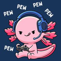 Axolotl Gaming Anime Video Game Pew Gamer Infant Baby Jersey Bodysuit