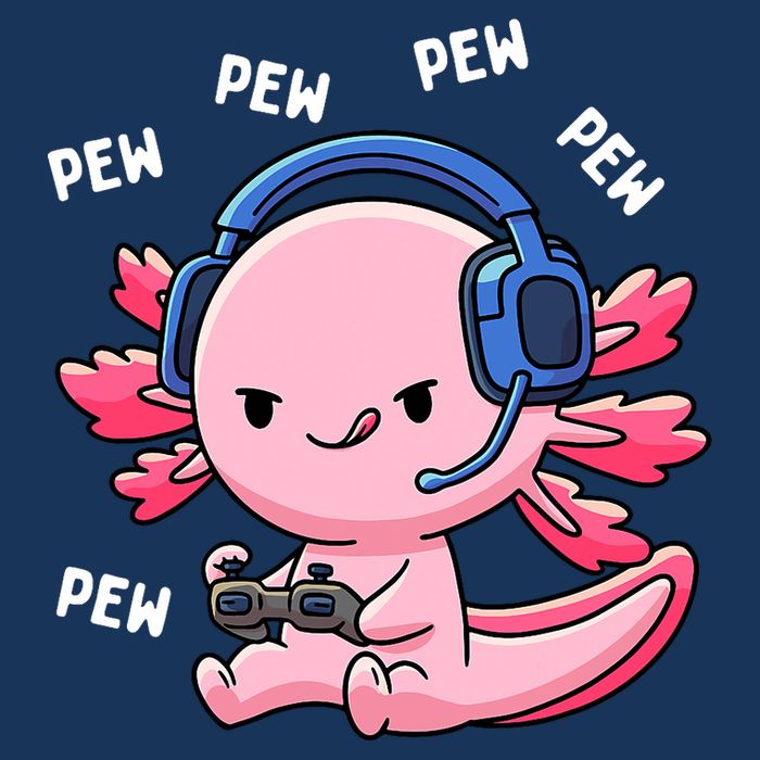 Axolotl Gaming Anime Video Game Pew Gamer Infant Baby Jersey Bodysuit