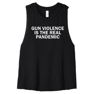 Anti Gun Awareness Day Wear Orange Enough End Gun Violence Women's Racerback Cropped Tank