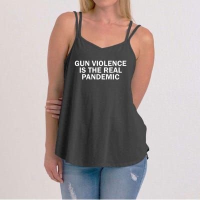 Anti Gun Awareness Day Wear Orange Enough End Gun Violence Women's Strappy Tank