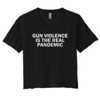 Anti Gun Awareness Day Wear Orange Enough End Gun Violence Women's Crop Top Tee