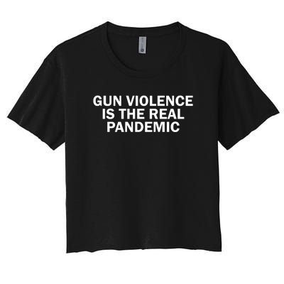 Anti Gun Awareness Day Wear Orange Enough End Gun Violence Women's Crop Top Tee