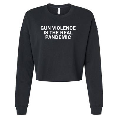 Anti Gun Awareness Day Wear Orange Enough End Gun Violence Cropped Pullover Crew