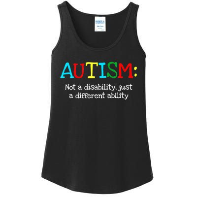 Autistic Gifts Adult Different Ability Autism Awareness Ladies Essential Tank