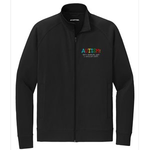 Autistic Gifts Adult Different Ability Autism Awareness Stretch Full-Zip Cadet Jacket