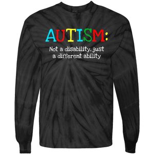 Autistic Gifts Adult Different Ability Autism Awareness Tie-Dye Long Sleeve Shirt