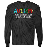 Autistic Gifts Adult Different Ability Autism Awareness Tie-Dye Long Sleeve Shirt