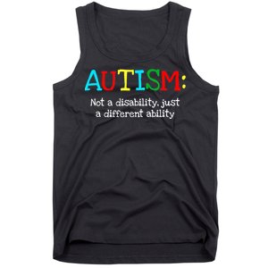 Autistic Gifts Adult Different Ability Autism Awareness Tank Top