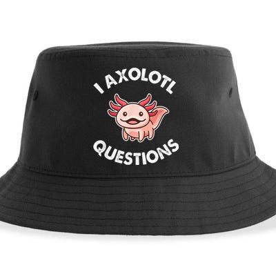 Axolotl Gift Sustainable Bucket Hat