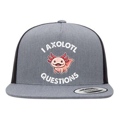 Axolotl Gift Flat Bill Trucker Hat