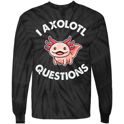 Axolotl Gift Tie-Dye Long Sleeve Shirt