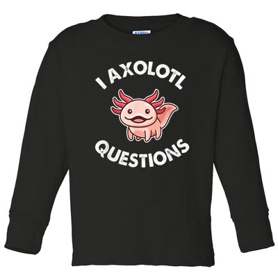 Axolotl Gift Toddler Long Sleeve Shirt