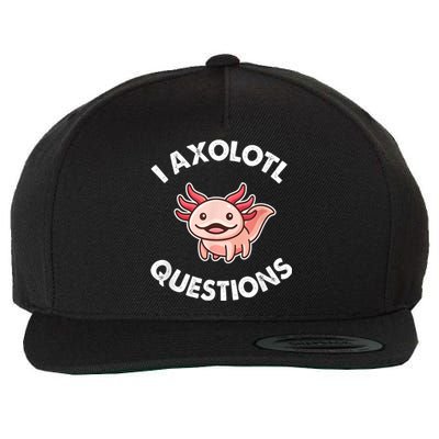 Axolotl Gift Wool Snapback Cap