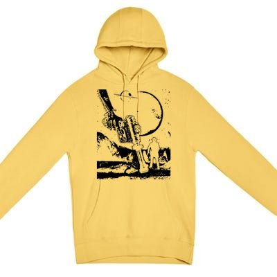 Alien Gunslinger Premium Pullover Hoodie