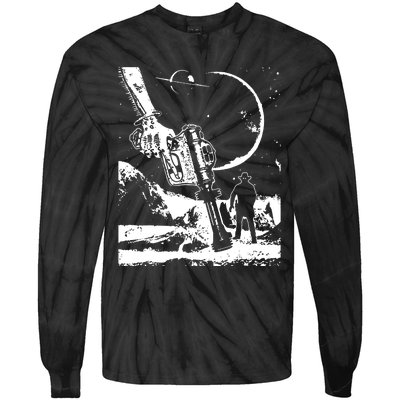 Alien Gunslinger Tie-Dye Long Sleeve Shirt