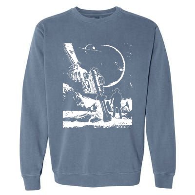 Alien Gunslinger Garment-Dyed Sweatshirt