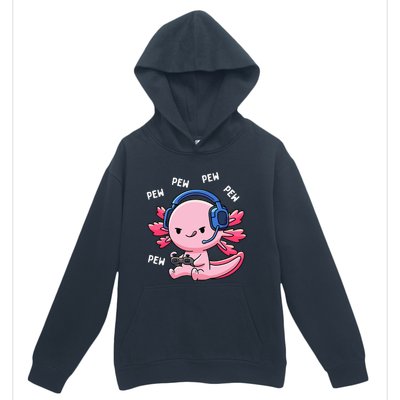 Axolotl Gaming Anime Video Game Pew Gamer Urban Pullover Hoodie