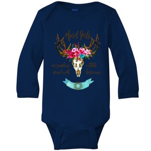 April Girls Are Sunshine Mixed With A Littles Hurricane Gift Baby Long Sleeve Bodysuit