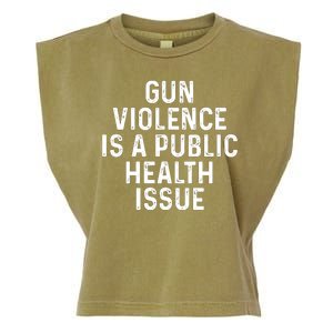 Anti Gun Awareness Enough End Gun Violence Garment-Dyed Women's Muscle Tee