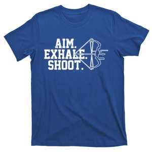 Archery Gift Aim Exhale Shoot Bow Hunting Archer Gift T-Shirt