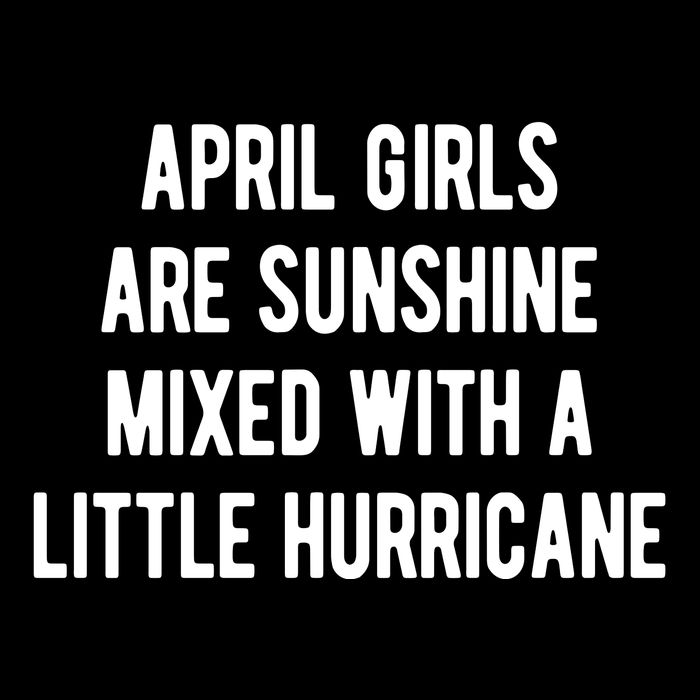 April Girls Are Sunshine Mixed With A Little Hurricane Birthday Flatbill Hat