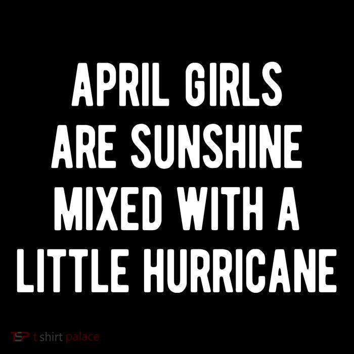 April Girls Are Sunshine Mixed With A Little Hurricane Birthday Tank Top
