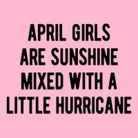 April Girls Are Sunshine Mixed With A Little Hurricane Birthday Doggie Tank