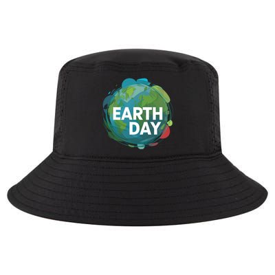 Abstract Global Artwork For Earth Day Cute Gift Cool Comfort Performance Bucket Hat