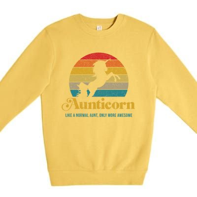 Aunticorn Gift Premium Crewneck Sweatshirt