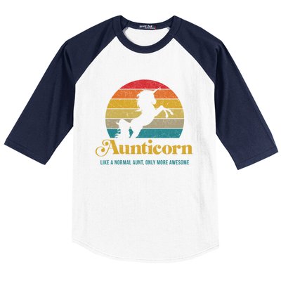 Aunticorn Gift Baseball Sleeve Shirt