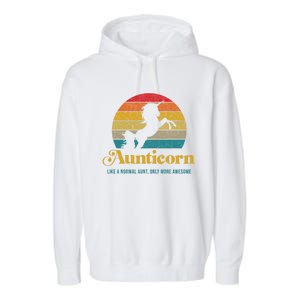 Aunticorn Gift Garment-Dyed Fleece Hoodie