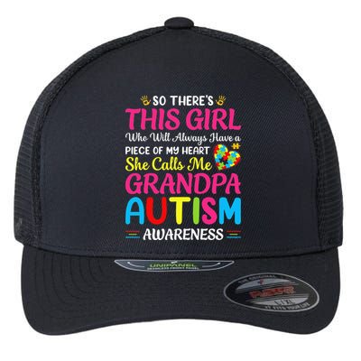 Autism Grandpa Autism Awareness Grandad Autism Motivation Flexfit Unipanel Trucker Cap