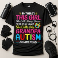 Autism Grandpa Autism Awareness Grandad Autism Motivation Cooling Performance Crew T-Shirt