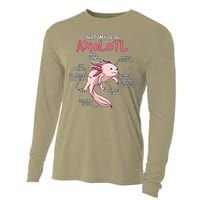 Axolotl Gift Axolotl Stuff Anatomy Of An Axolotl Cooling Performance Long Sleeve Crew