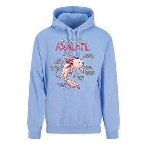 Axolotl Gift Axolotl Stuff Anatomy Of An Axolotl Unisex Surf Hoodie