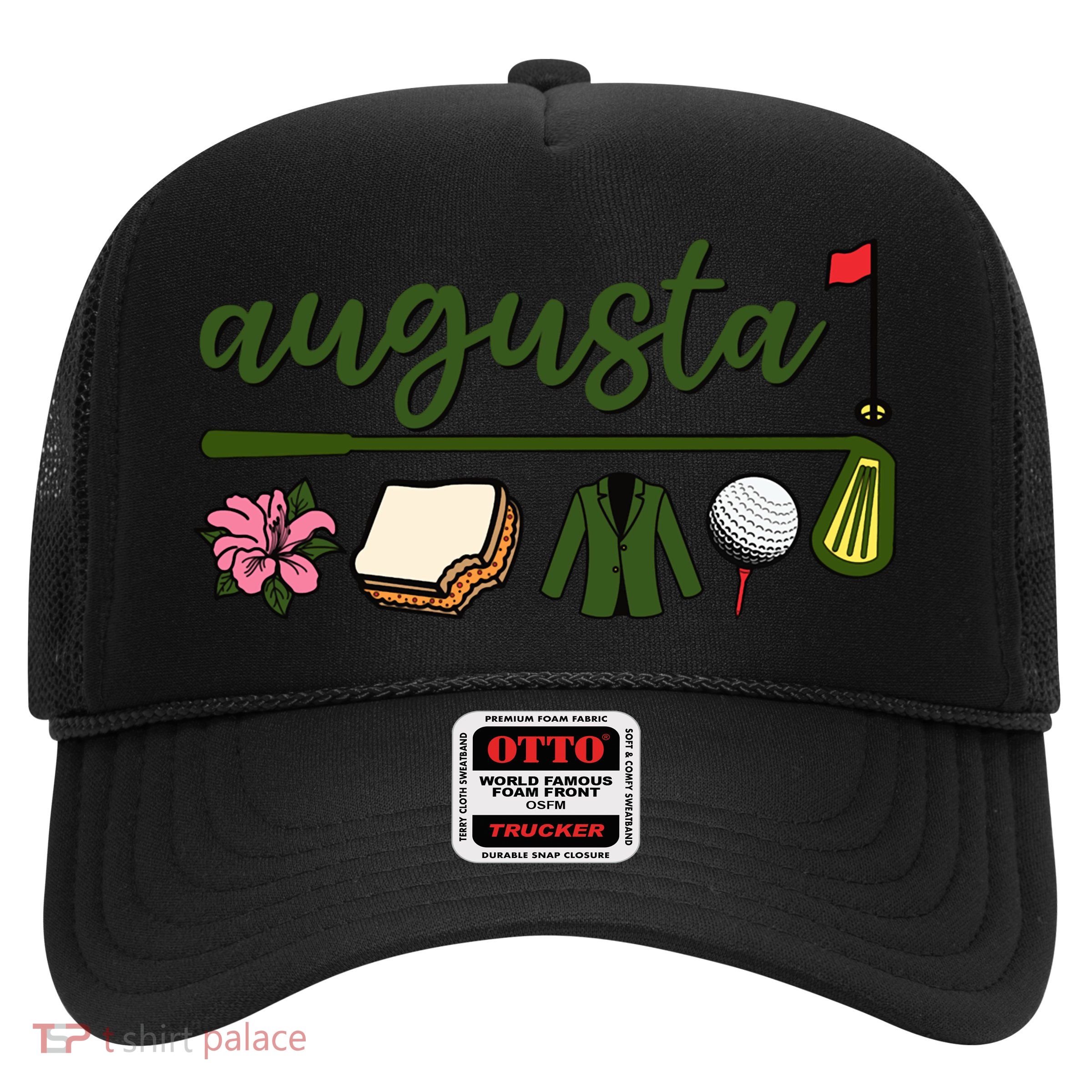 Augusta Georgia, Azalea, Golf, Pimento Cheese, Jacket Design Trucker Hat