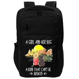 A Girl And Her Dog A Bond That Can't Be Broken Cute Impact Tech Backpack