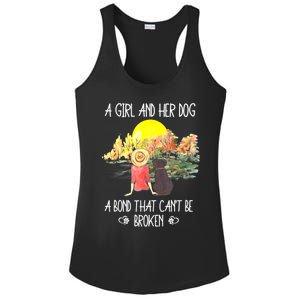 A Girl And Her Dog A Bond That Can't Be Broken Cute Ladies PosiCharge Competitor Racerback Tank